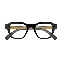 DU0048O Black recycled acetate Optical Frames - Shiny Solid Black