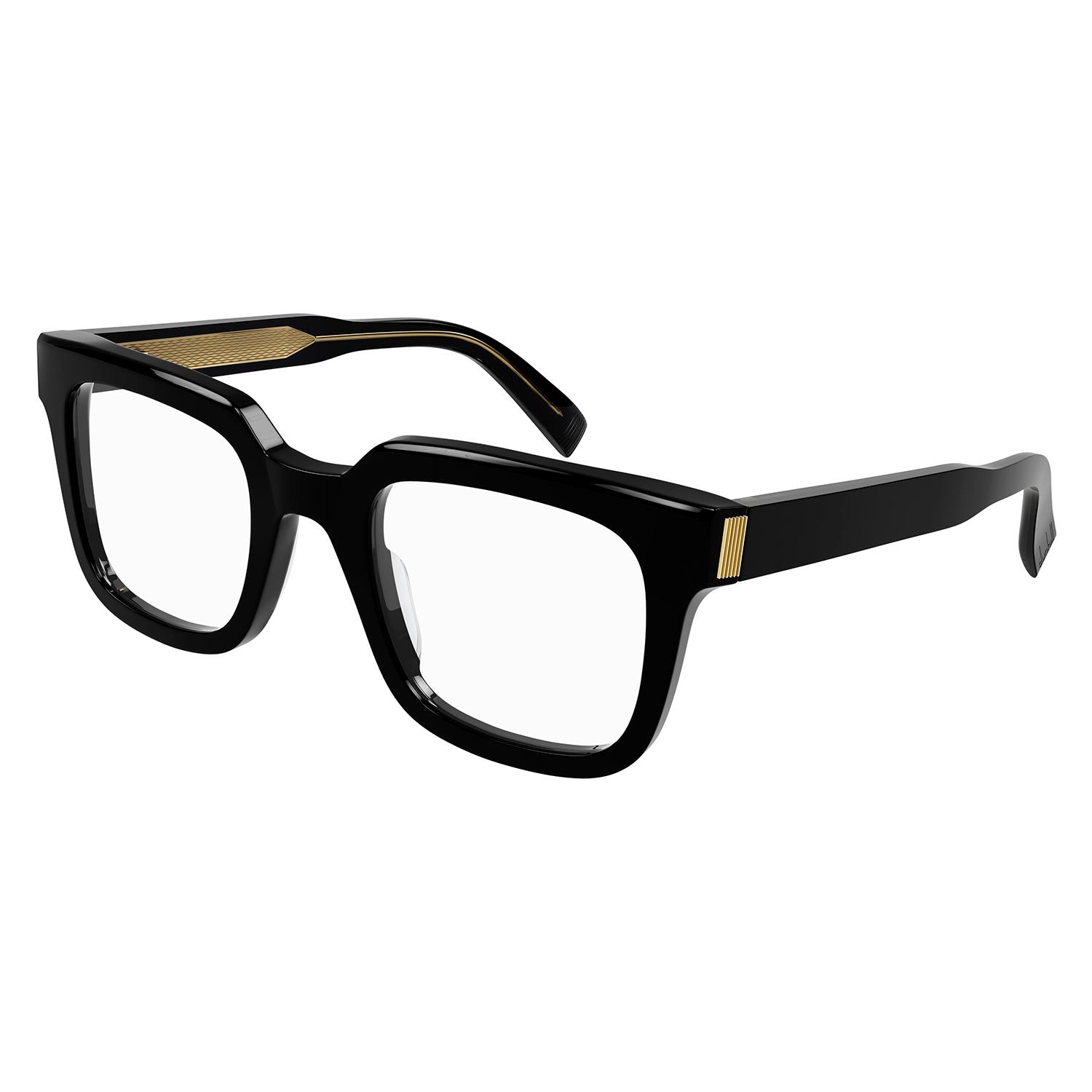 DU0032O Black recycled acetate Optical Frames - Shiny Solid Black
