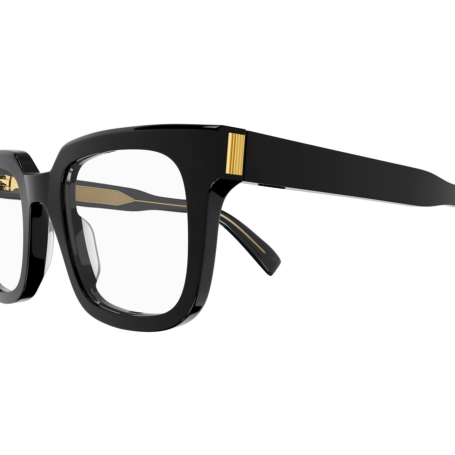 DU0032O Black recycled acetate Optical Frames - Shiny Solid Black