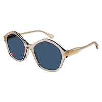 CC0010S Nude recycled acetate Sunglasses - Shiny Transparent Powder
