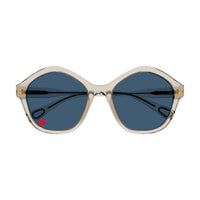 CC0010S Nude recycled acetate Sunglasses - Shiny Transparent Powder