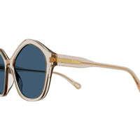 CC0010S Nude recycled acetate Sunglasses - Shiny Transparent Powder
