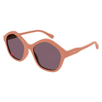 CC0010S Pink recycled acetate Sunglasses - Shiny Solid Dark Peach