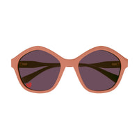 CC0010S Pink recycled acetate Sunglasses - Shiny Solid Dark Peach