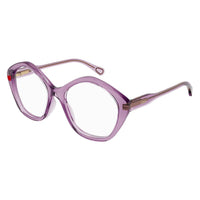 CC0011O Violet acetate Optical Frames - Shiny Transparent Violet
