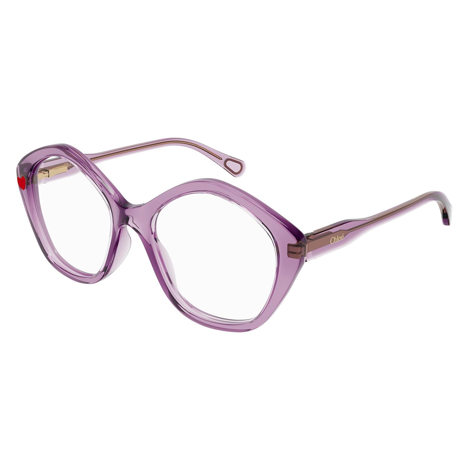 CC0011O Violet acetate Optical Frames - Shiny Transparent Violet