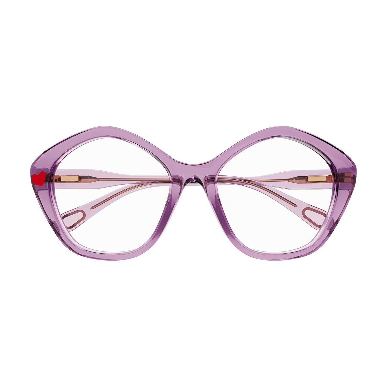 CC0011O Violet acetate Optical Frames - Shiny Transparent Violet