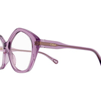 CC0011O Violet acetate Optical Frames - Shiny Transparent Violet