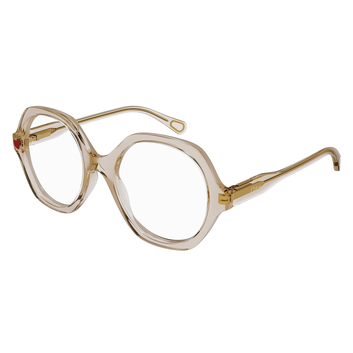 CC0012O Nude acetate Optical Frames - Shiny Transparent Powder
