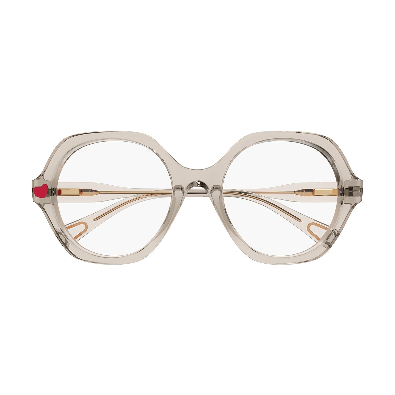 CC0012O Nude acetate Optical Frames - Shiny Transparent Powder