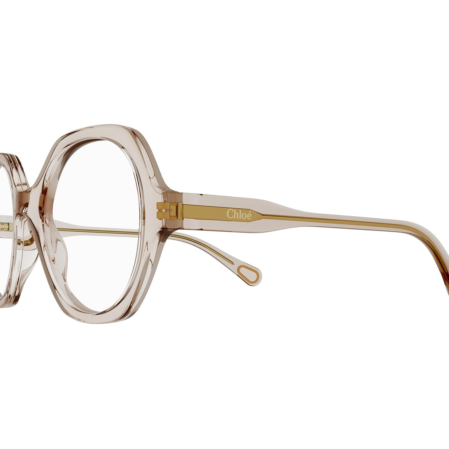 CC0012O Nude acetate Optical Frames - Shiny Transparent Powder