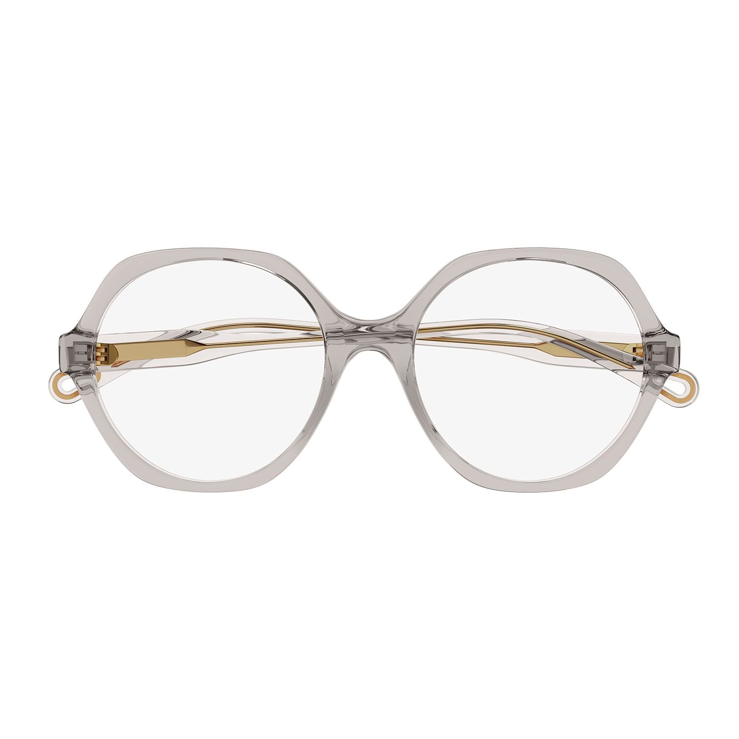 CH0083O Pink bio acetate Optical Frames - Shiny Transparent Light Pink