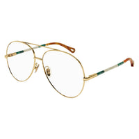 CH0114O Gold metal Optical Frames - Shiny Classic Gold