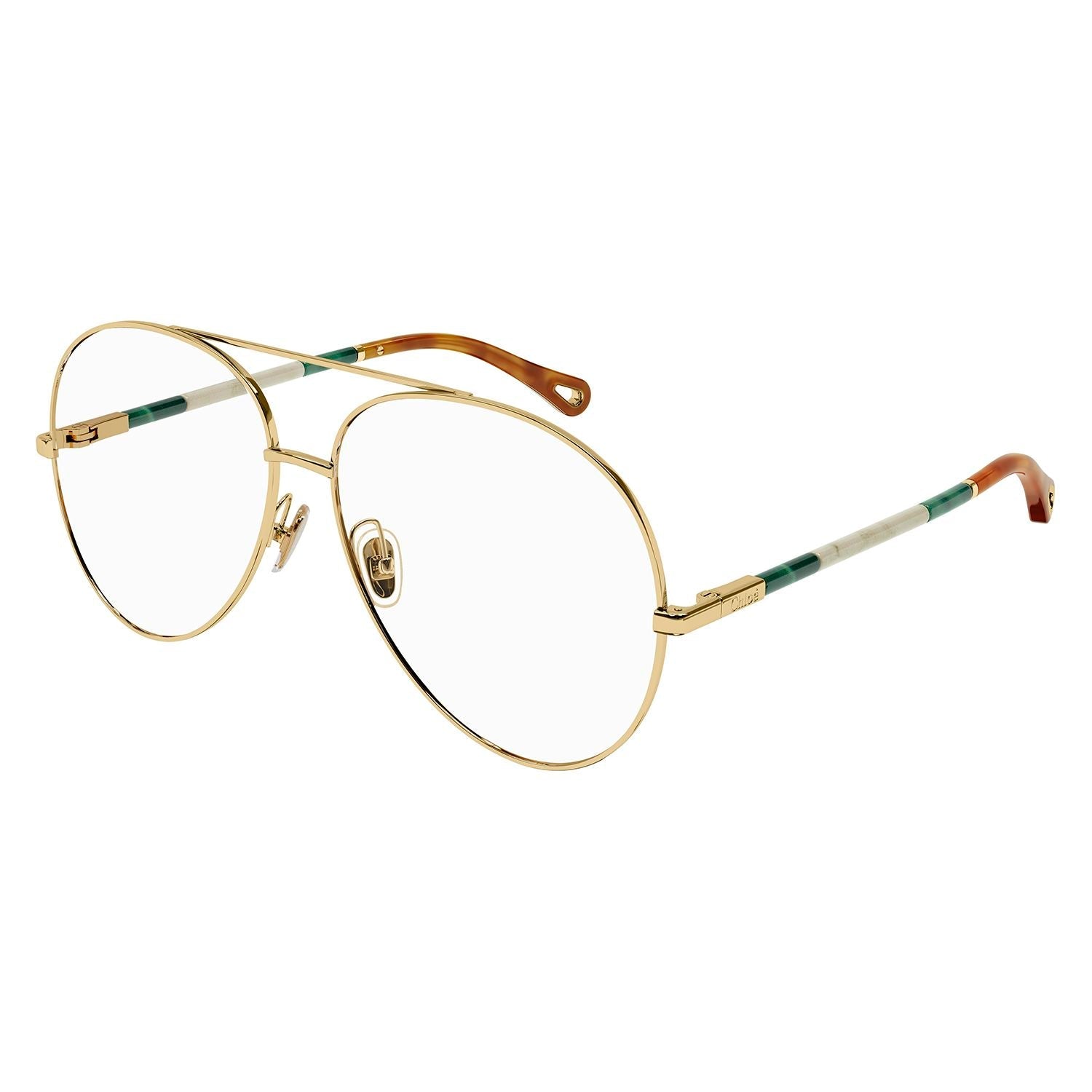 CH0114O Gold metal Optical Frames - Shiny Classic Gold