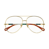 CH0114O Gold metal Optical Frames - Shiny Classic Gold