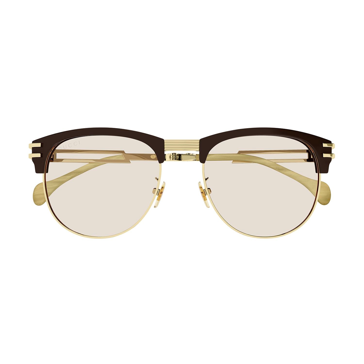 GG1107S Brown recycled acetate Sunglasses - Shiny Solid Light Hazelnut Ivory