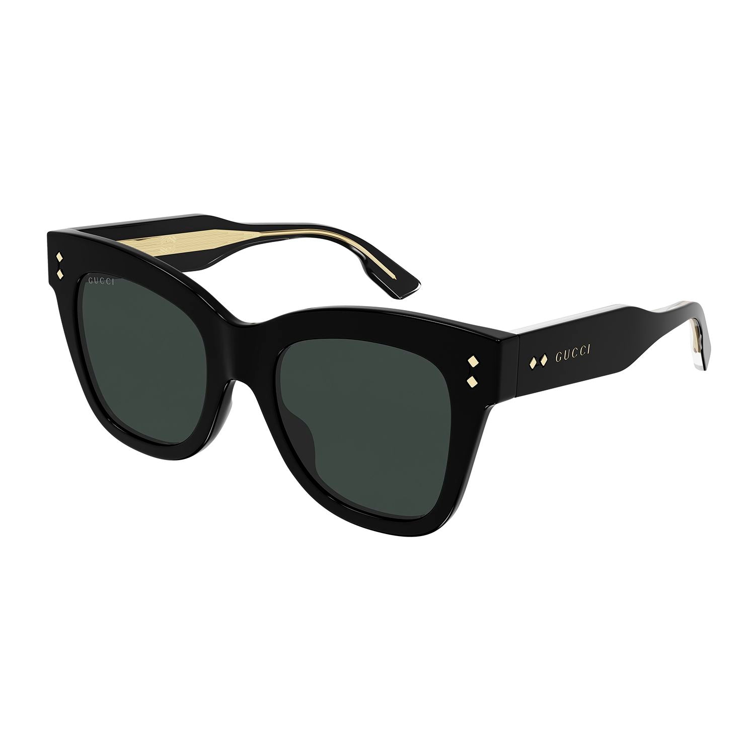 GG1082S Black recycled acetate Sunglasses - Shiny Black