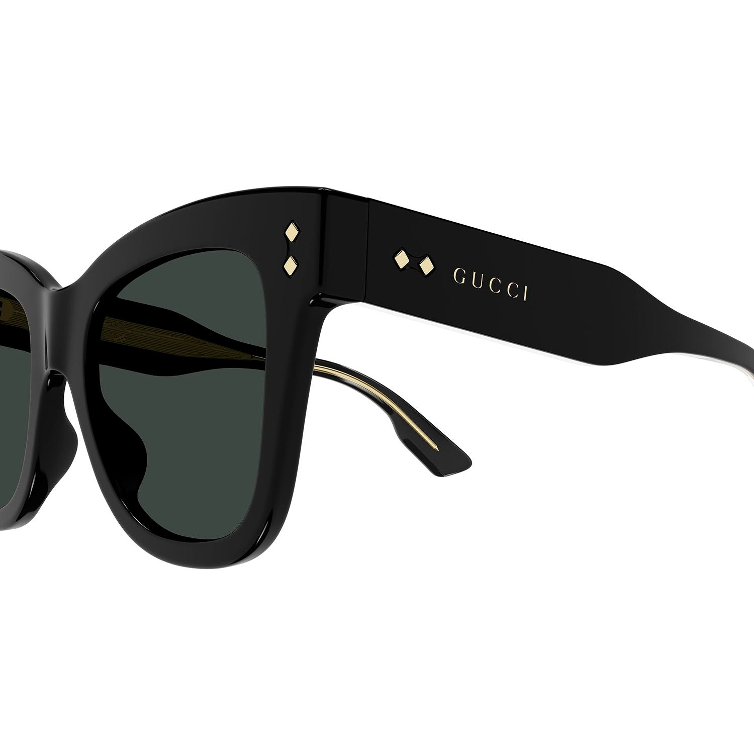 GG1082S Black recycled acetate Sunglasses - Shiny Black