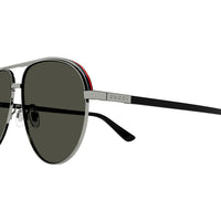 GG1098S Ruthenium metal Sunglasses - Shiny Dark Ruthenium