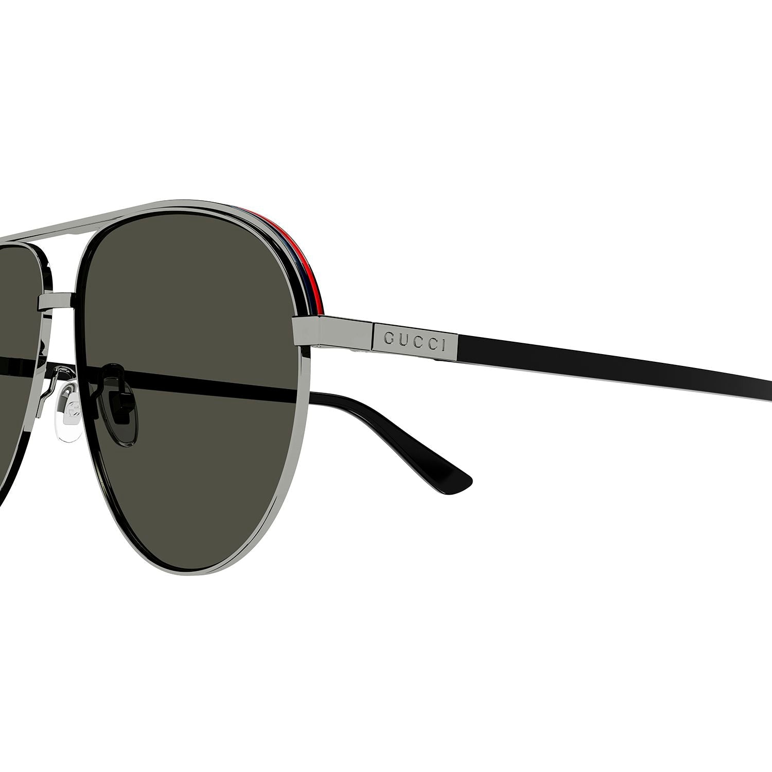 GG1098S Ruthenium metal Sunglasses - Shiny Dark Ruthenium