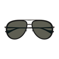 GG1097S Black metal Sunglasses - Shiny Black & Dark Ruthenium