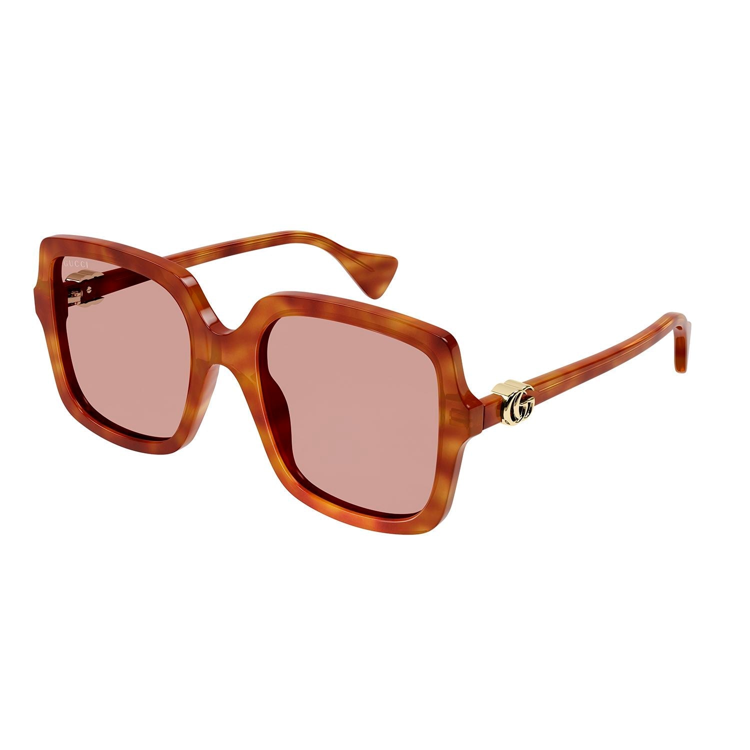 GG1070S Havana recycled acetate Sunglasses - Shiny Light Havana