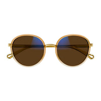 CH0033S Orange injection Sunglasses - Shiny Gradient Trasparent & Apricot