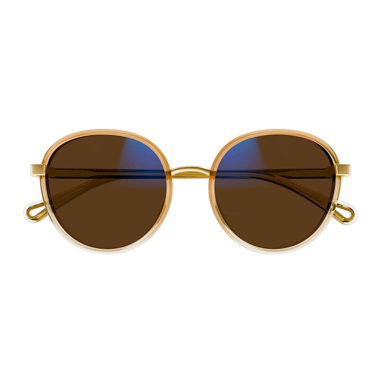 CH0033S Orange injection Sunglasses - Shiny Gradient Trasparent & Apricot