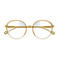 CH0033S Orange injection Sunglasses - Shiny Gradient Trasparent & Apricot