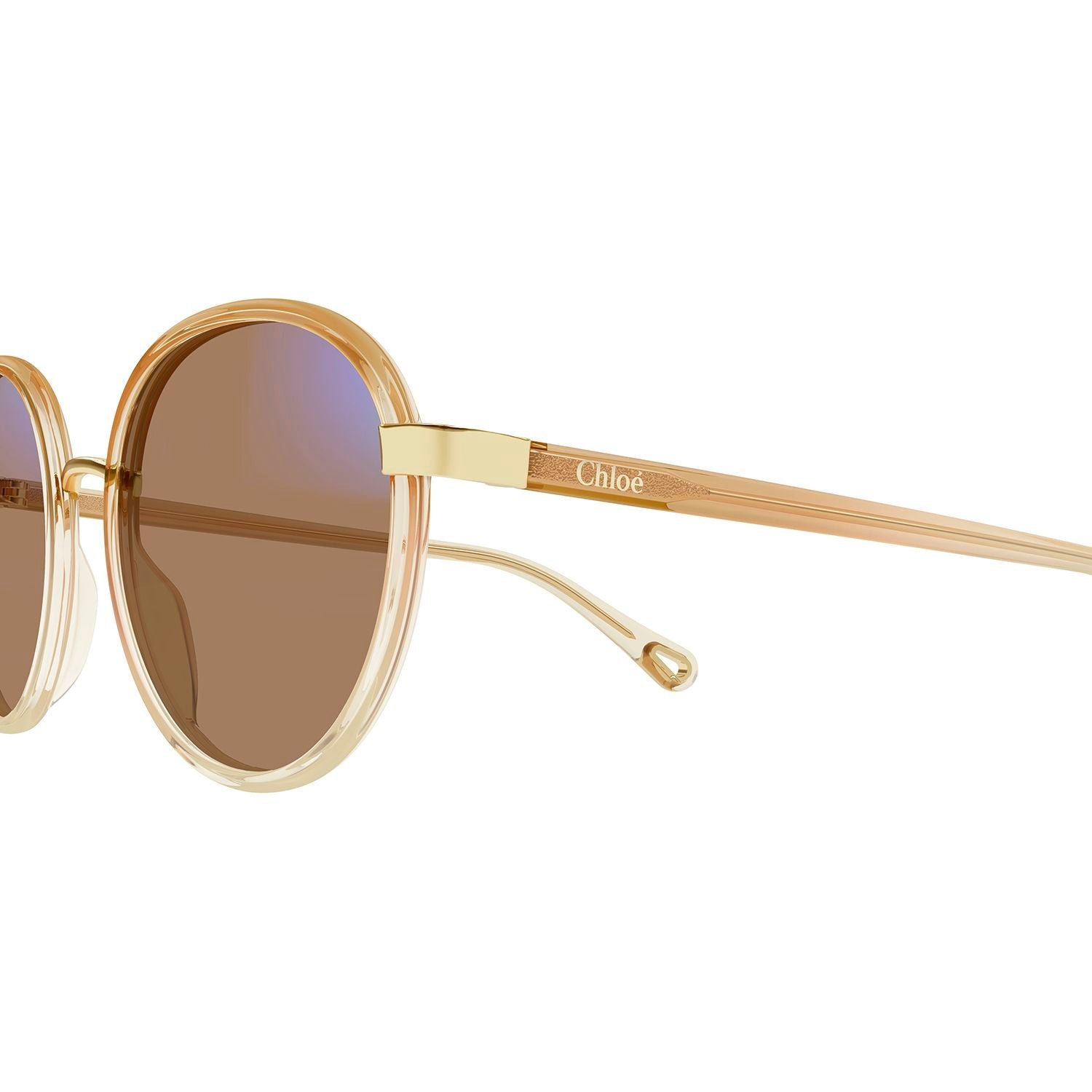 CH0033S Orange injection Sunglasses - Shiny Gradient Trasparent & Apricot