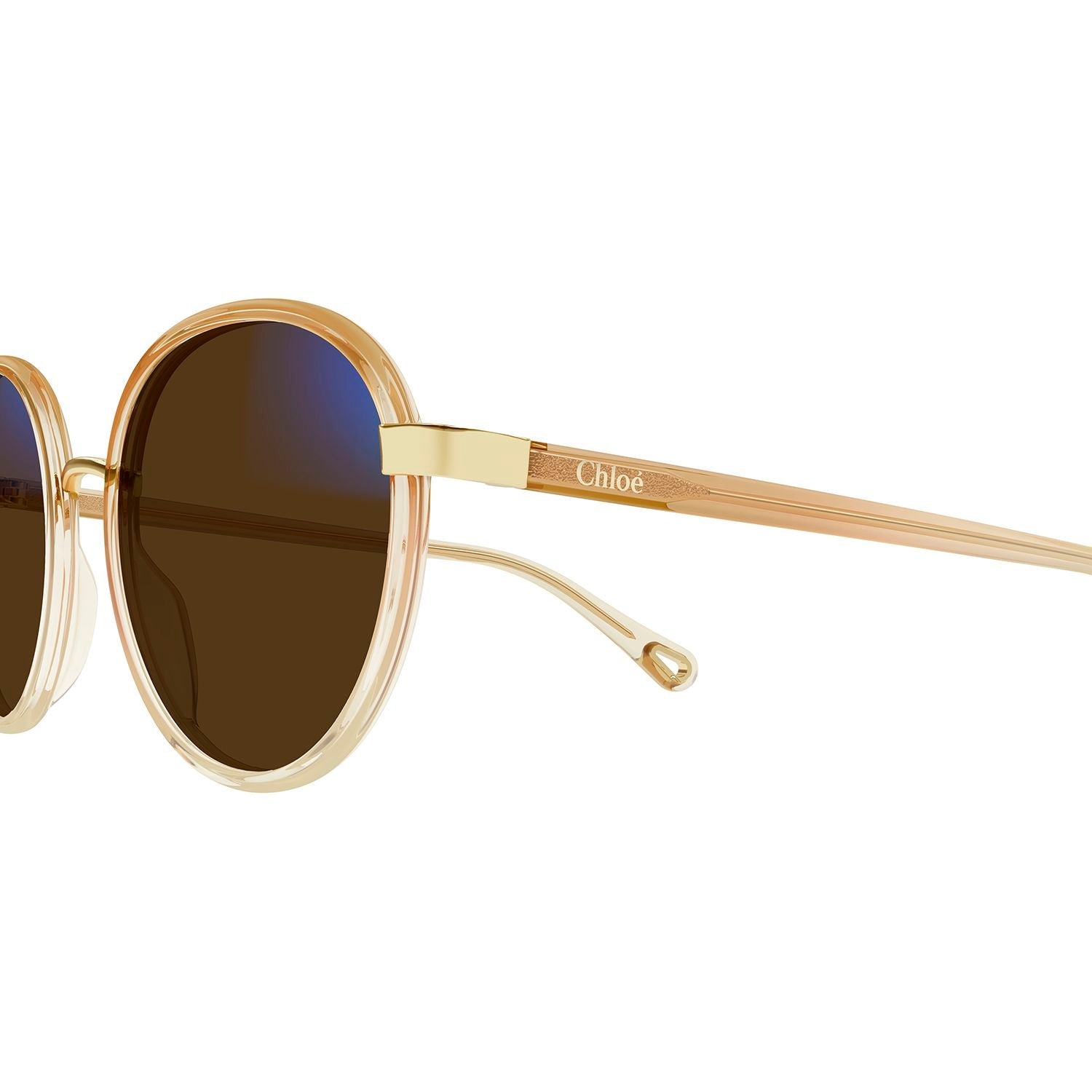 CH0033S Orange injection Sunglasses - Shiny Gradient Trasparent & Apricot