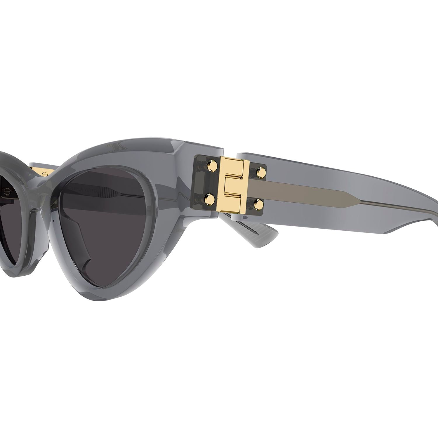 BV1142S Grey acetate Sunglasses - Shiny Transparent Grey