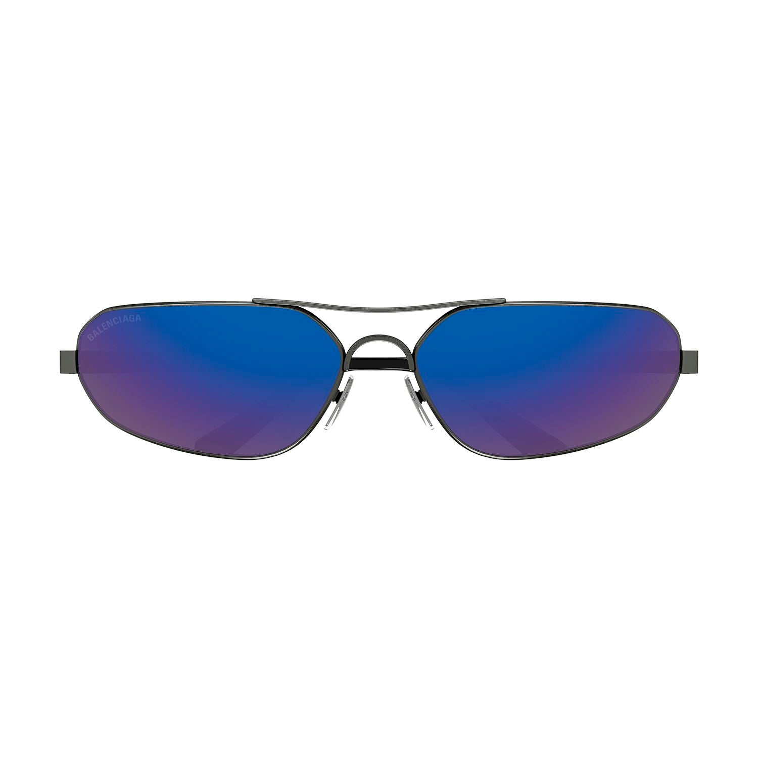 BB0227S Ruthenium metal Sunglasses - Shiny Dark Ruthenium