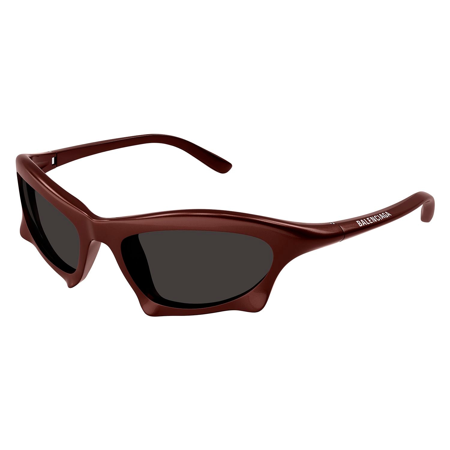 BB0229S Burgundy bio injection Sunglasses - Shiny Solid Metallic Burgundy