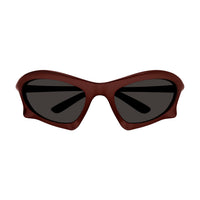 BB0229S Burgundy bio injection Sunglasses - Shiny Solid Metallic Burgundy
