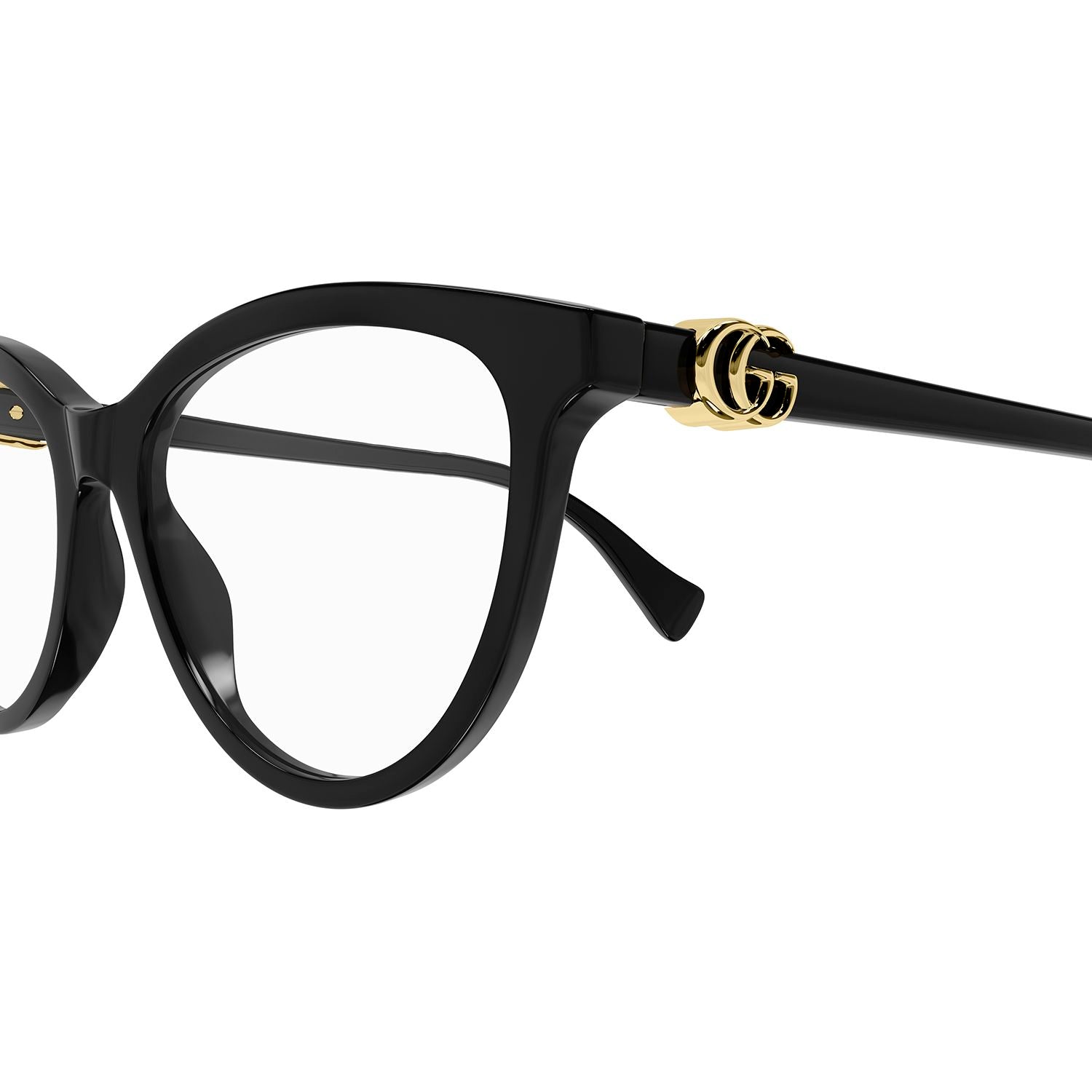 GG1179O Black recycled acetate Optical Frames - Shiny Solid Black
