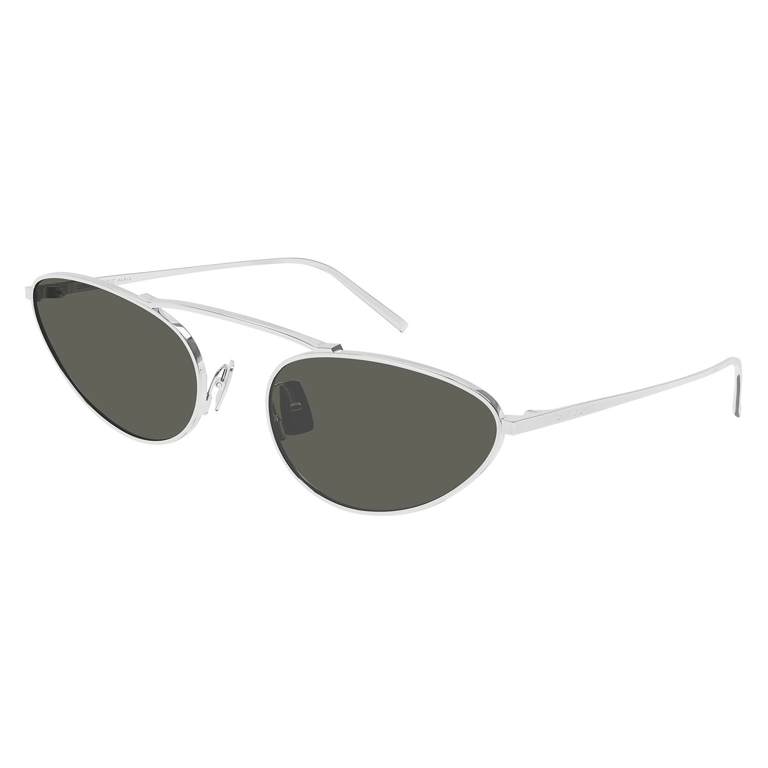 SL 538 Silver metal Sunglasses - Shiny Silver