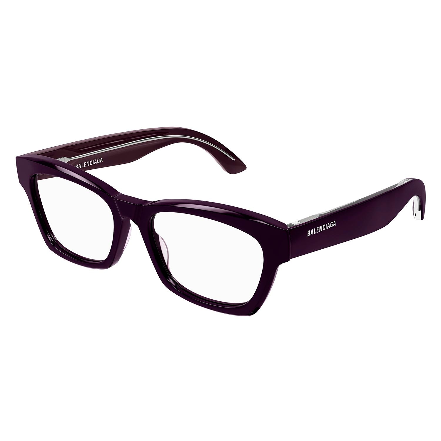 BB0242O Violet recycled acetate Optical Frames - Shiny Solid Dark Purple