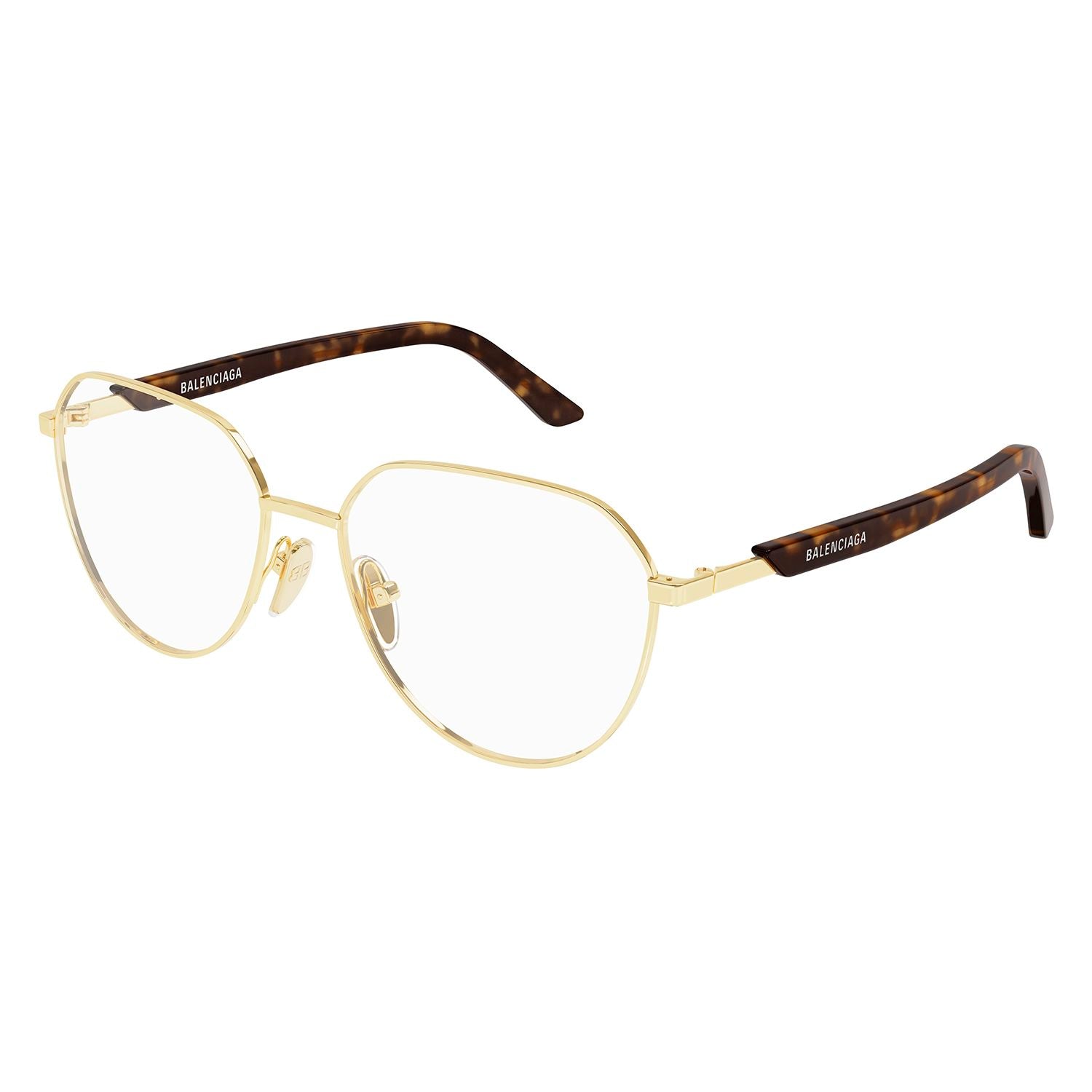 BB0249O Gold metal Optical Frames - Shiny Light Gold