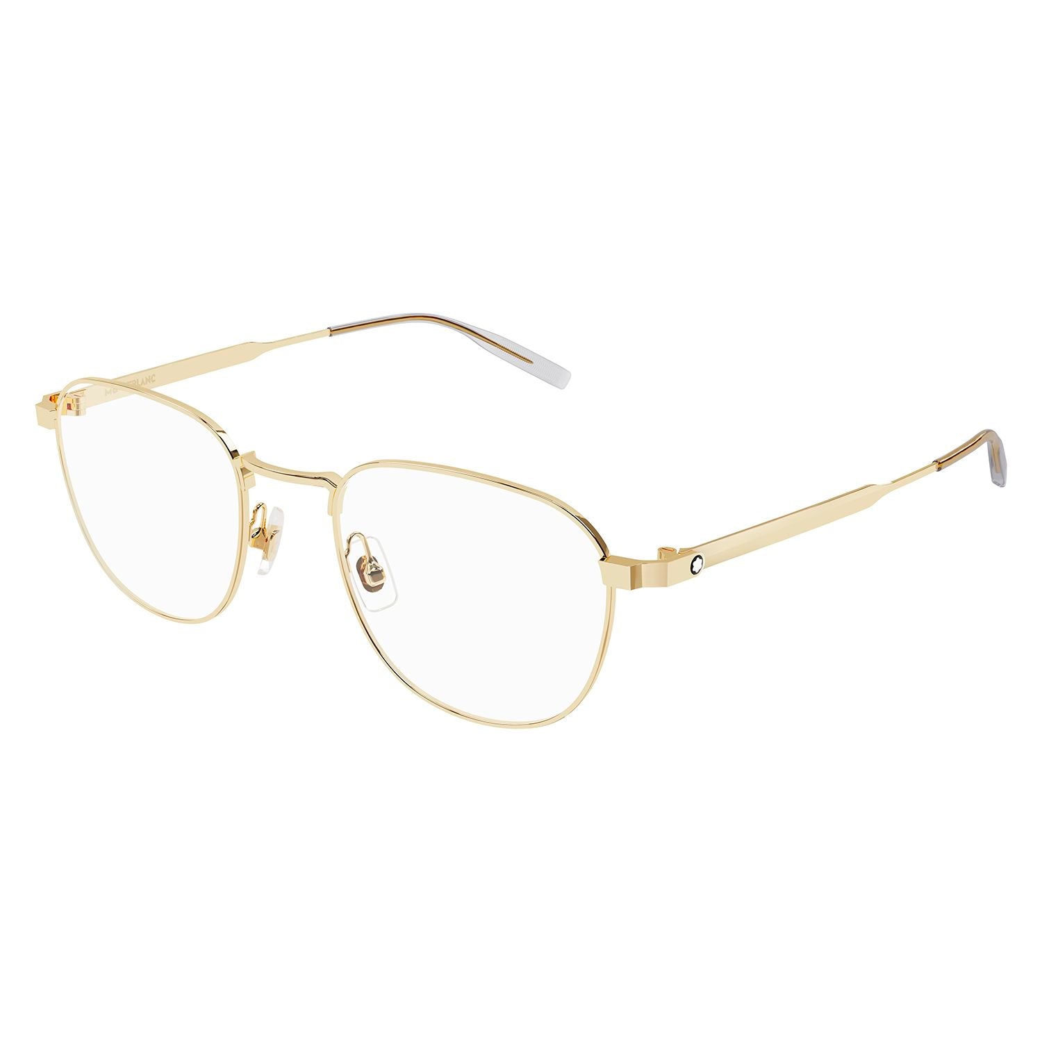 MB0230O Gold metal Optical Frames - Shiny Light Gold