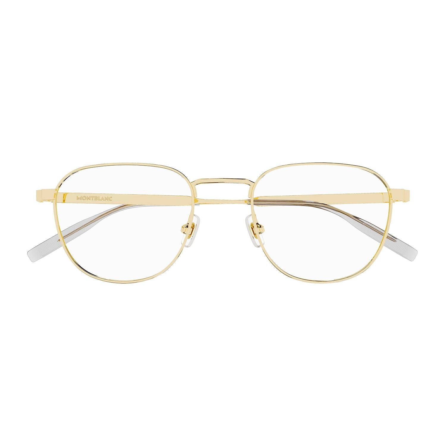 MB0230O Gold metal Optical Frames - Shiny Light Gold