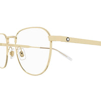 MB0230O Gold metal Optical Frames - Shiny Light Gold