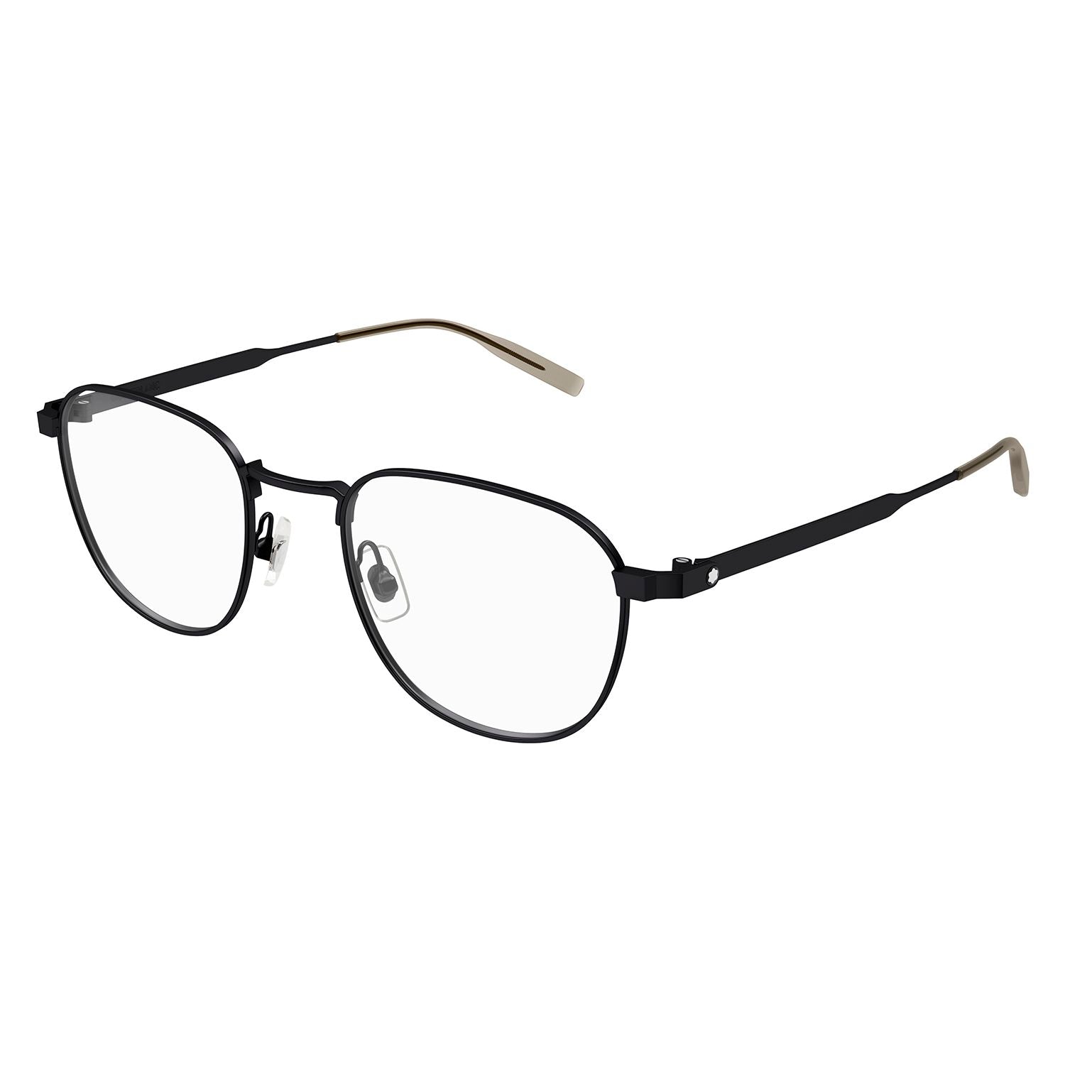 MB0230O Black metal Optical Frames - Matte Black
