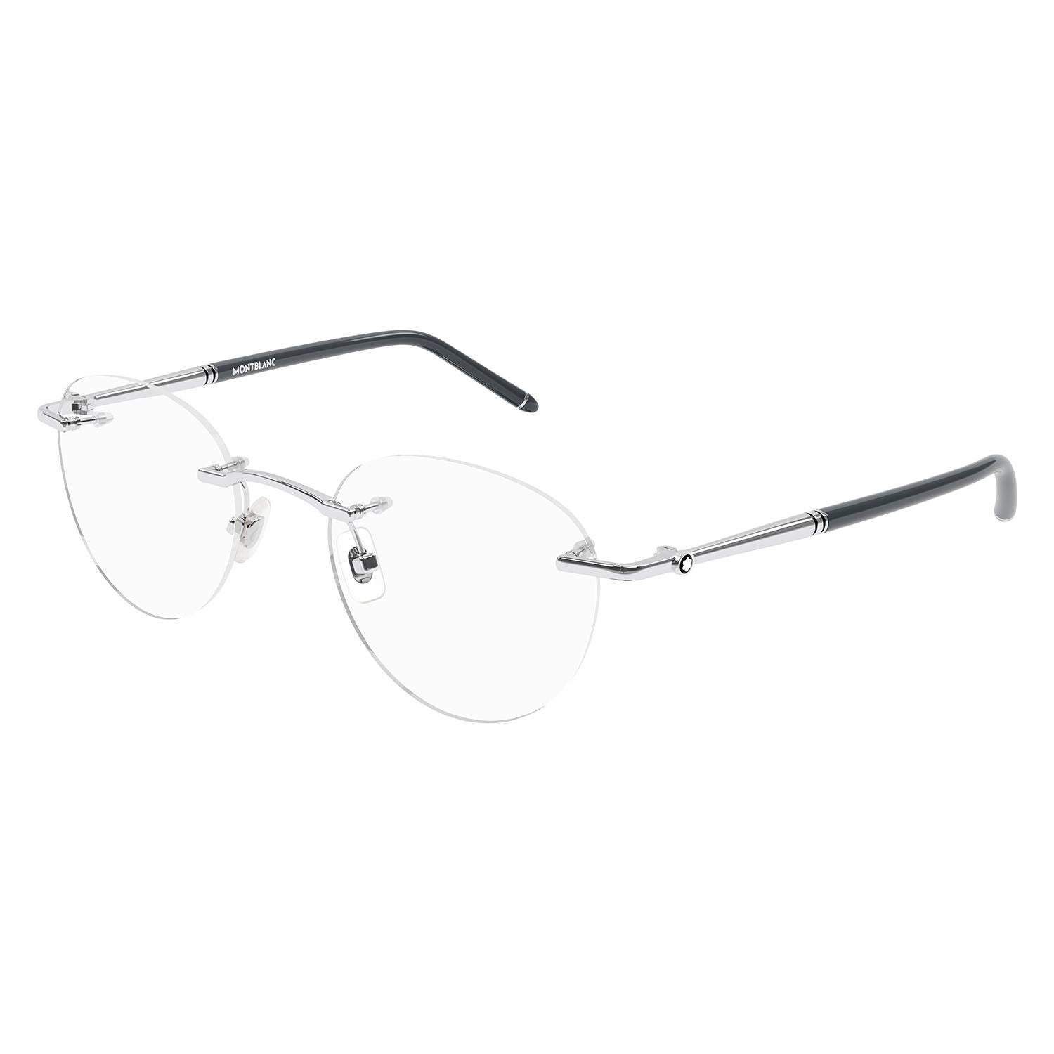 MB0244O Silver metal Optical Frames - Shiny Silver