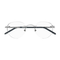 MB0244O Silver metal Optical Frames - Shiny Silver