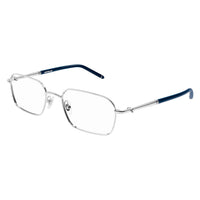 MB0245O Silver metal Optical Frames - Shiny Silver