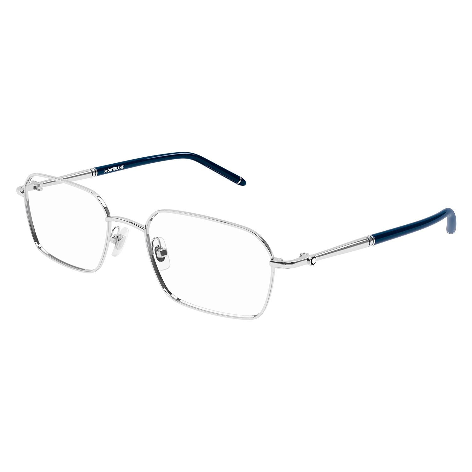 MB0245O Silver metal Optical Frames - Shiny Silver