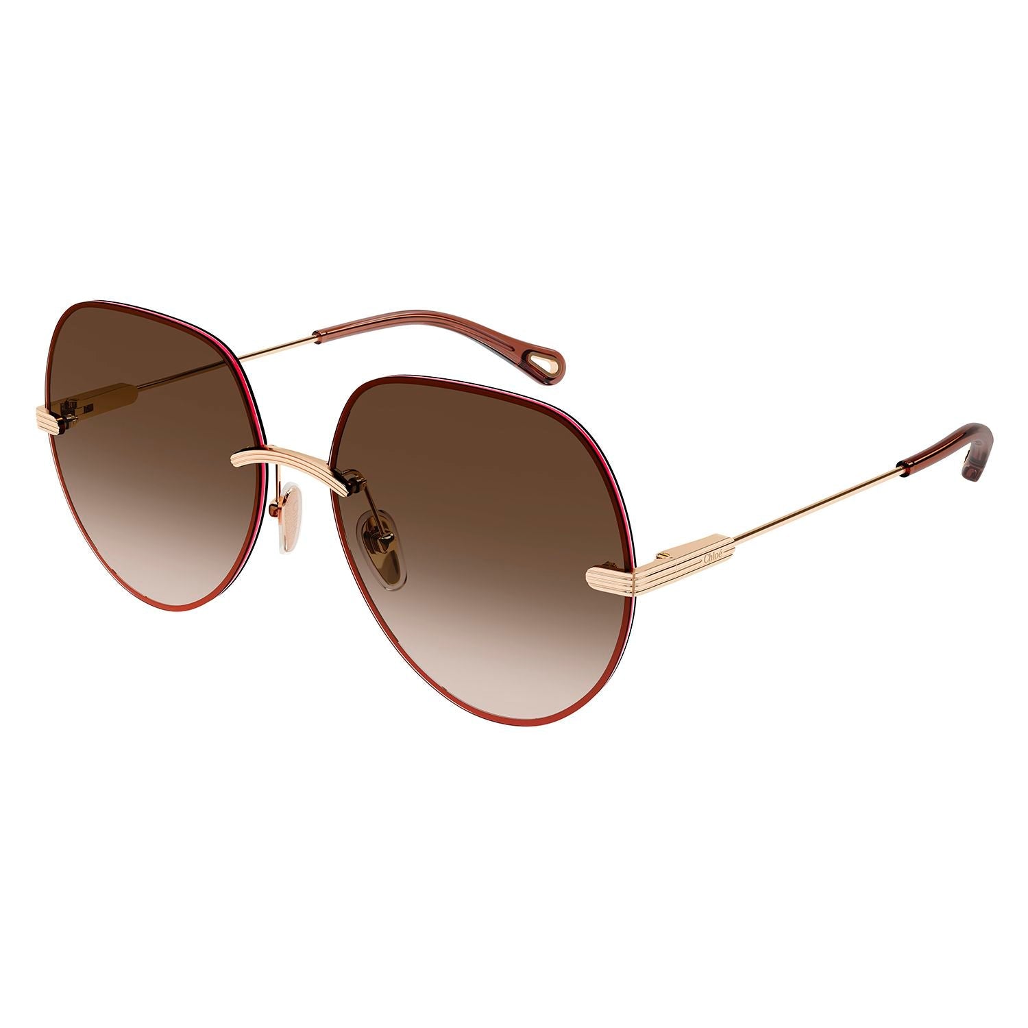 CH0135S Gold metal Sunglasses - Shiny Rose Gold