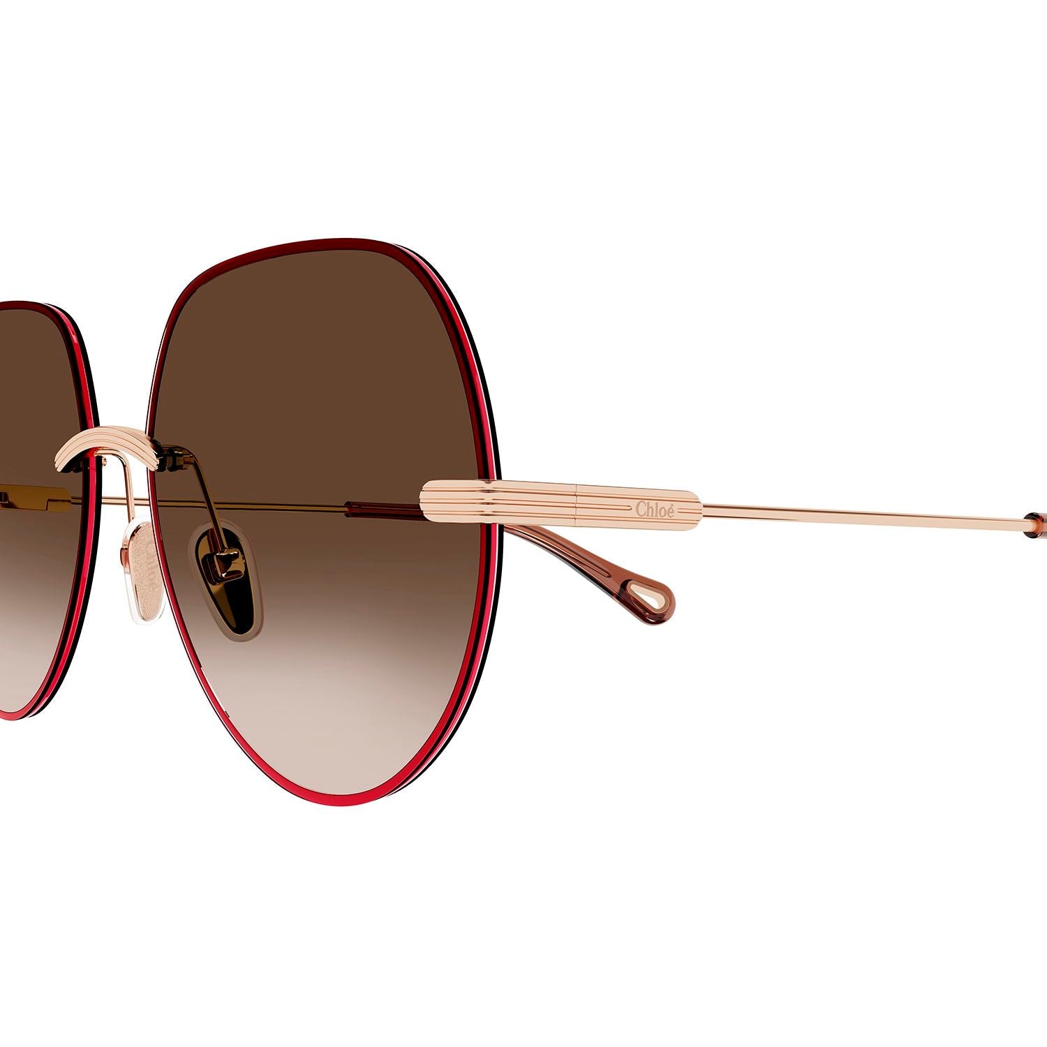 CH0135S Gold metal Sunglasses - Shiny Rose Gold