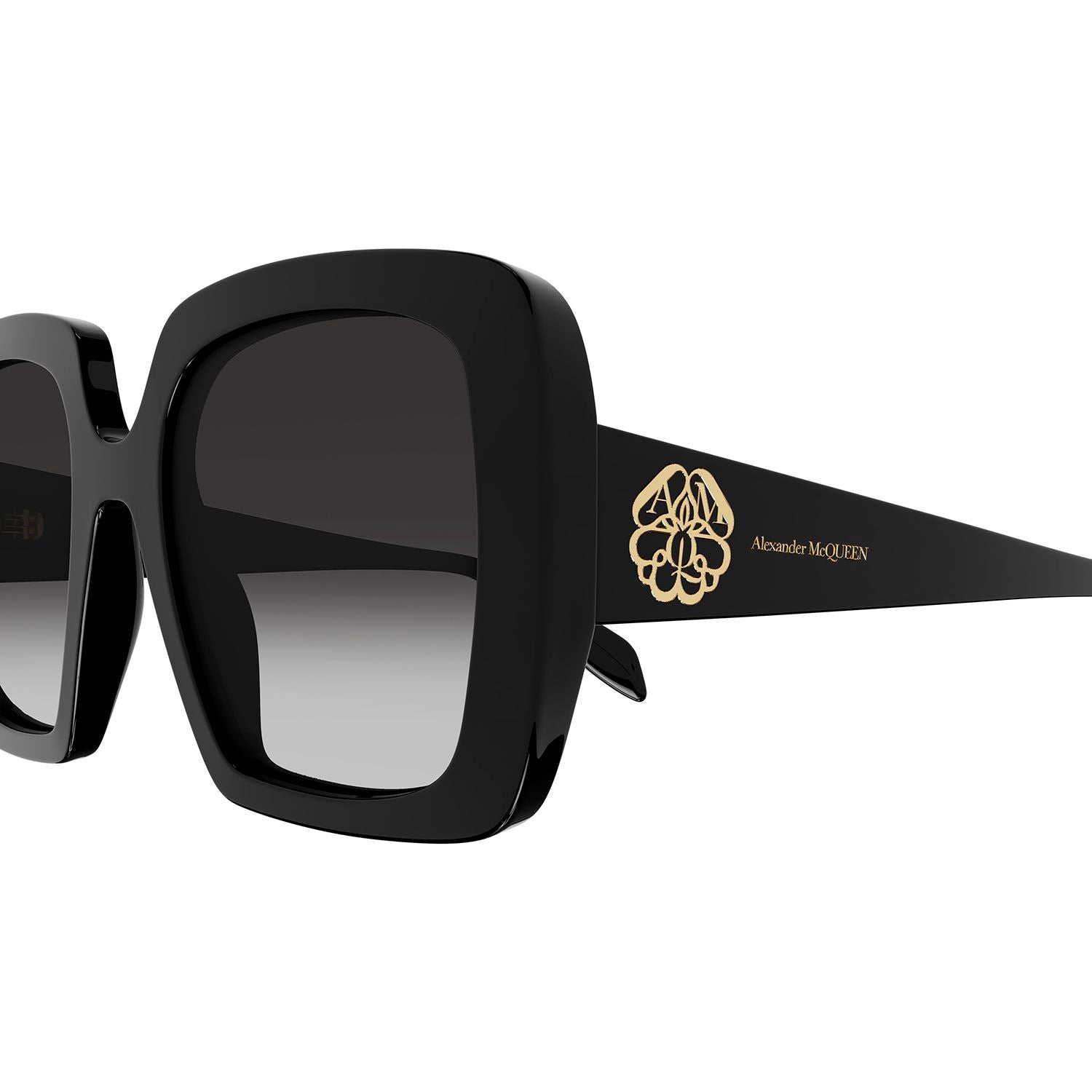 AM0378S Black recycled acetate Sunglasses - Shiny Solid Black